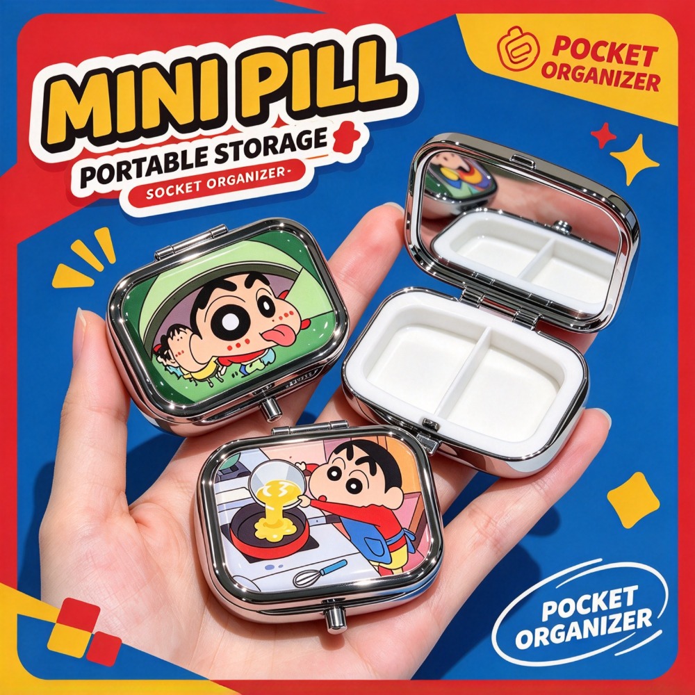 Case Fans - Crayon Shin-chan Mini versiegelte Metalldose, feuchtigkeitsbeständige