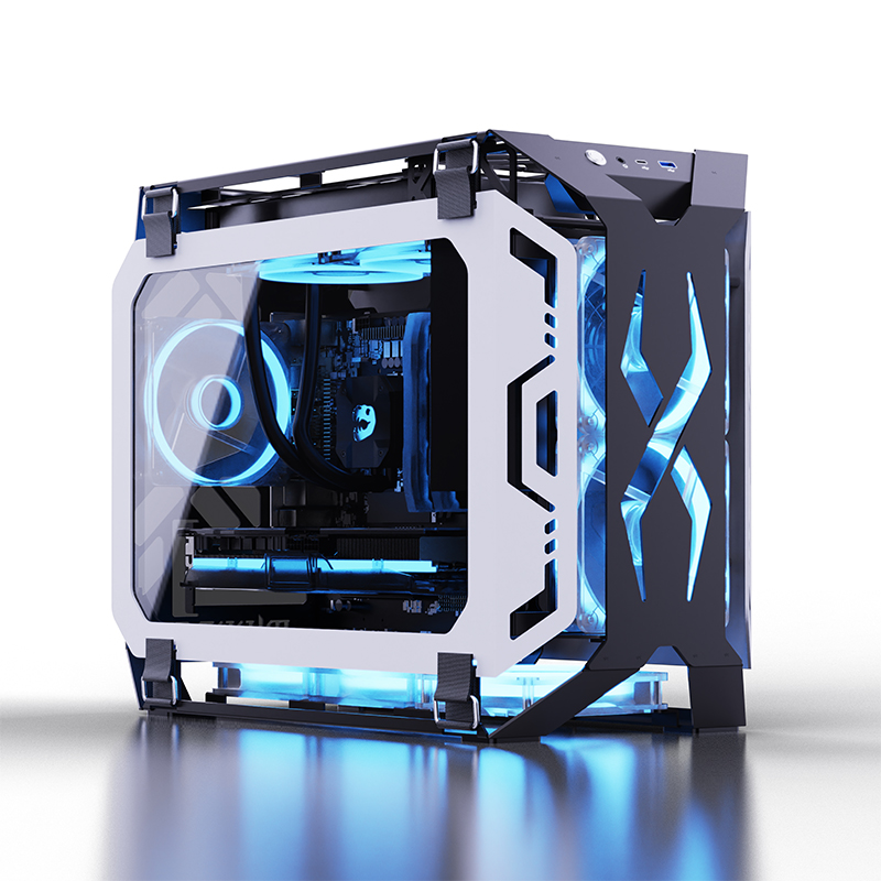 Case Fans - Lovingcool Neues Design Offenes Gaming-Gehäuse Gehärtetes