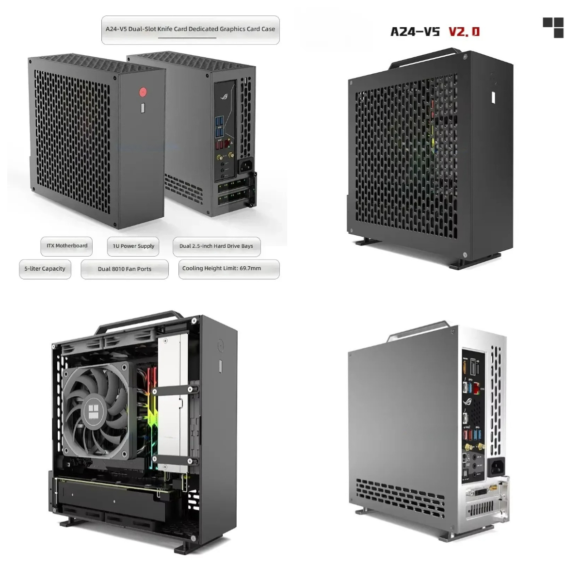 5 Liter Mini A24-V5 2.0 Dual-S – Pc Chassis Bewertung und Preis